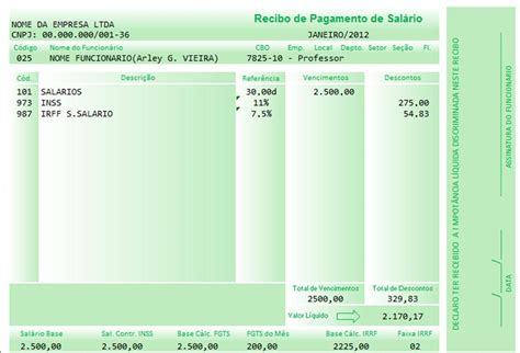 sua folha holerite